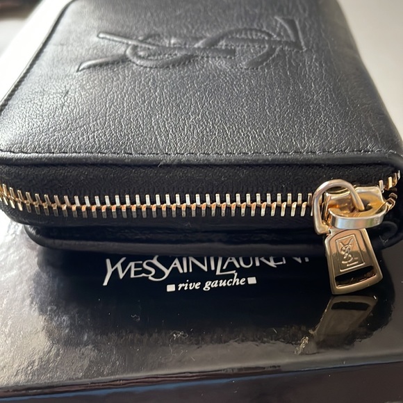Authentic YSL Bi-Fold French Wallet with Box and Authenticity Cards - Picture 3 of 10